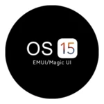 os 15 dark emui/magic ui theme android application logo